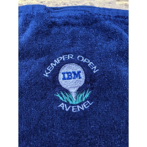 Kemper Open IBM Avenel Farms TPC Potomac Golf Blue Towel Made in USA Cannon - Picture 2 of 4